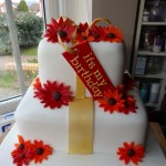 Gerbera Birthday cake