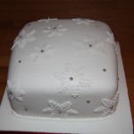 Snowflake Christmas Cake