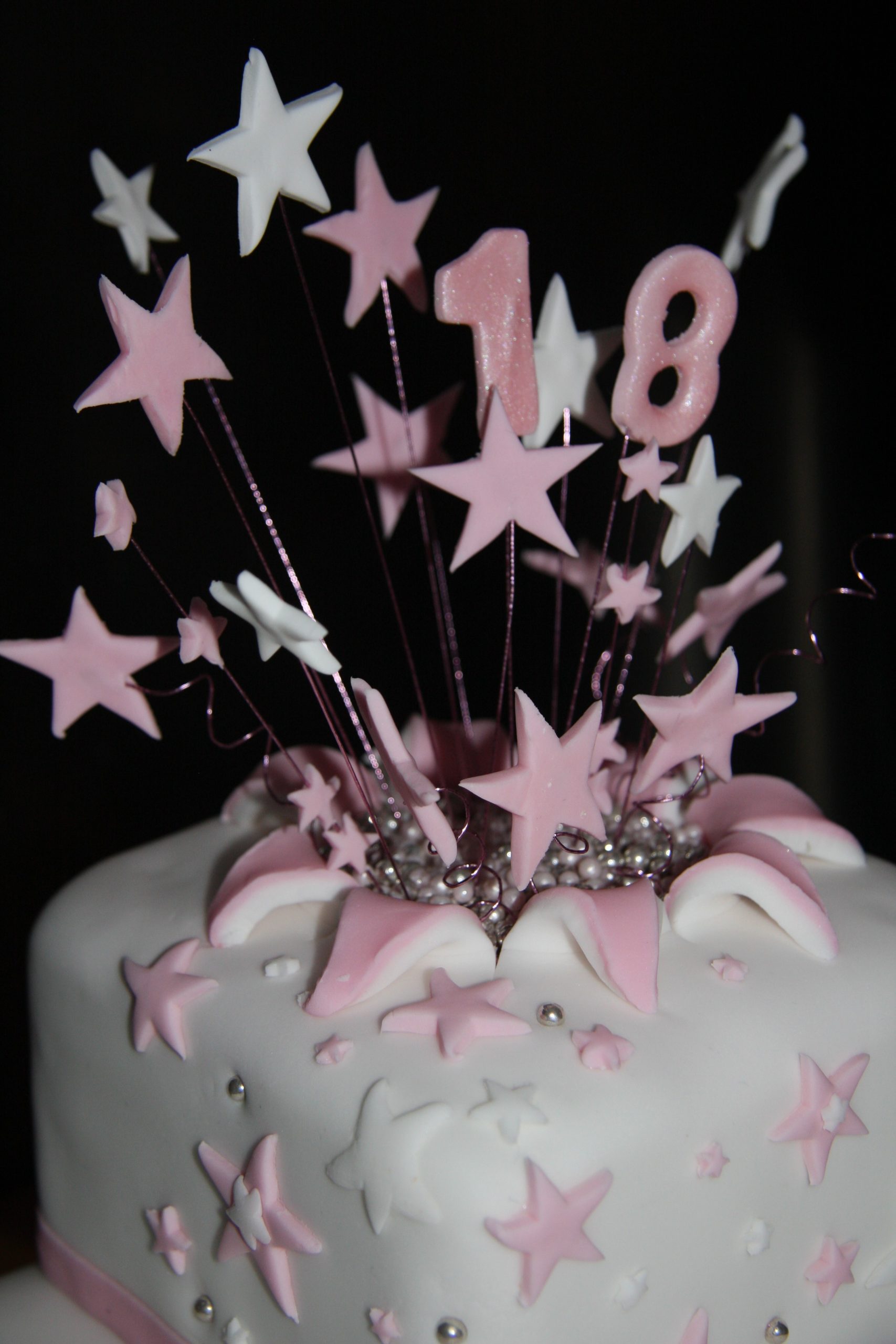 Pink Starburst Cake Little Black Hen