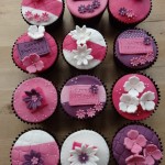 Birthday flower cupcakes