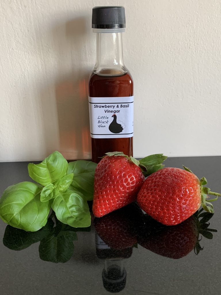 Strawberry and Basil Vinegar